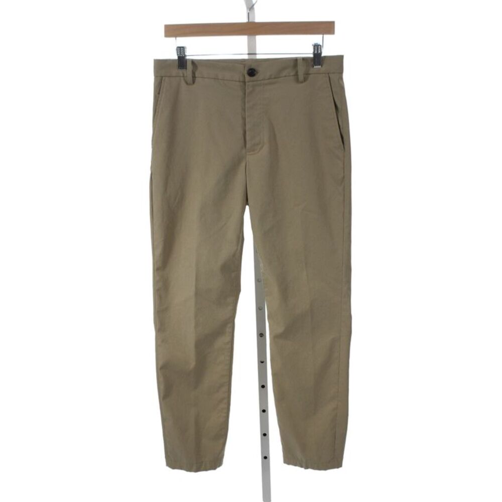 7 For All Mankind Mens Chino Pants Beige Polyester Button Size 30